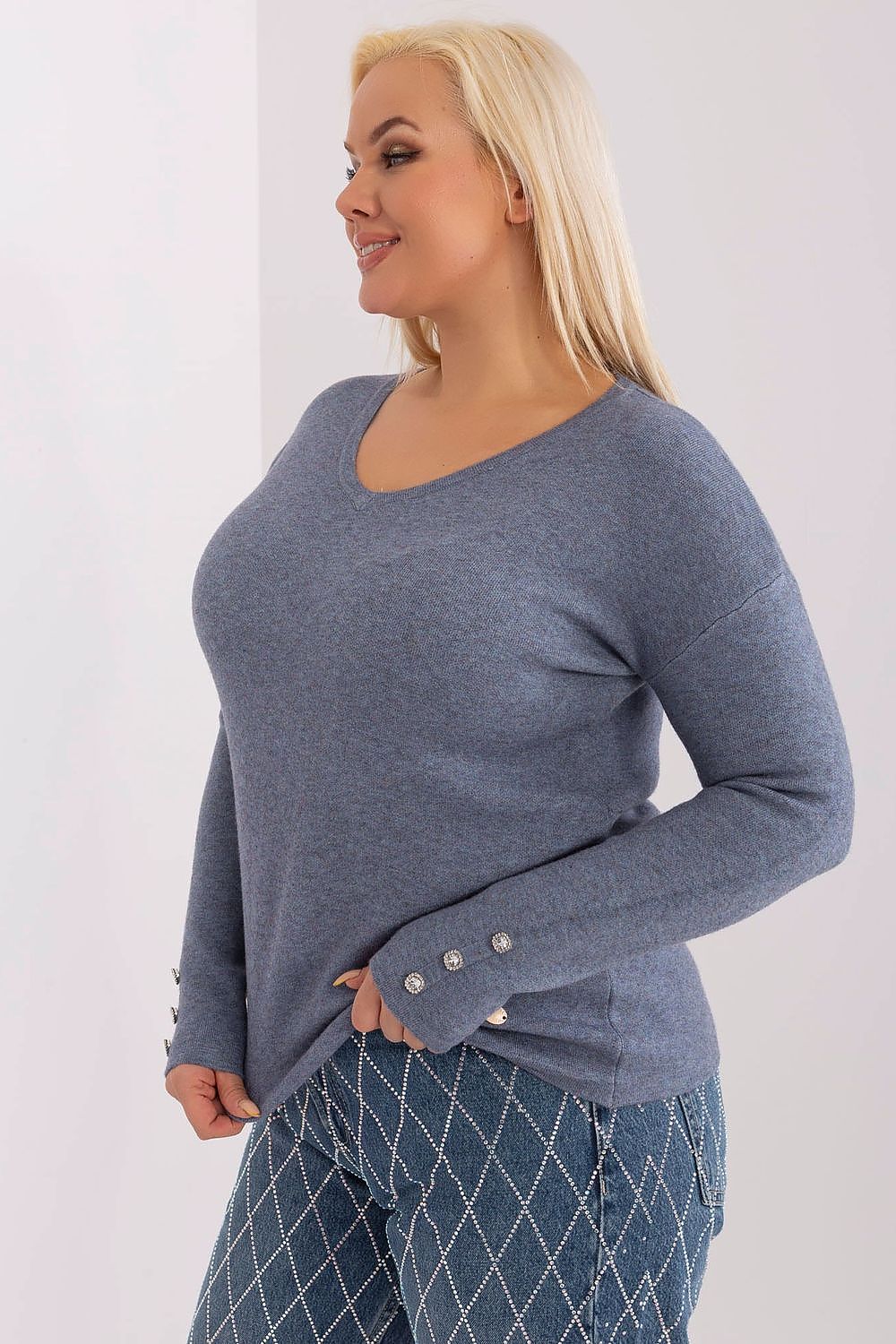  Chandail plus size model 190091 Factory Price 