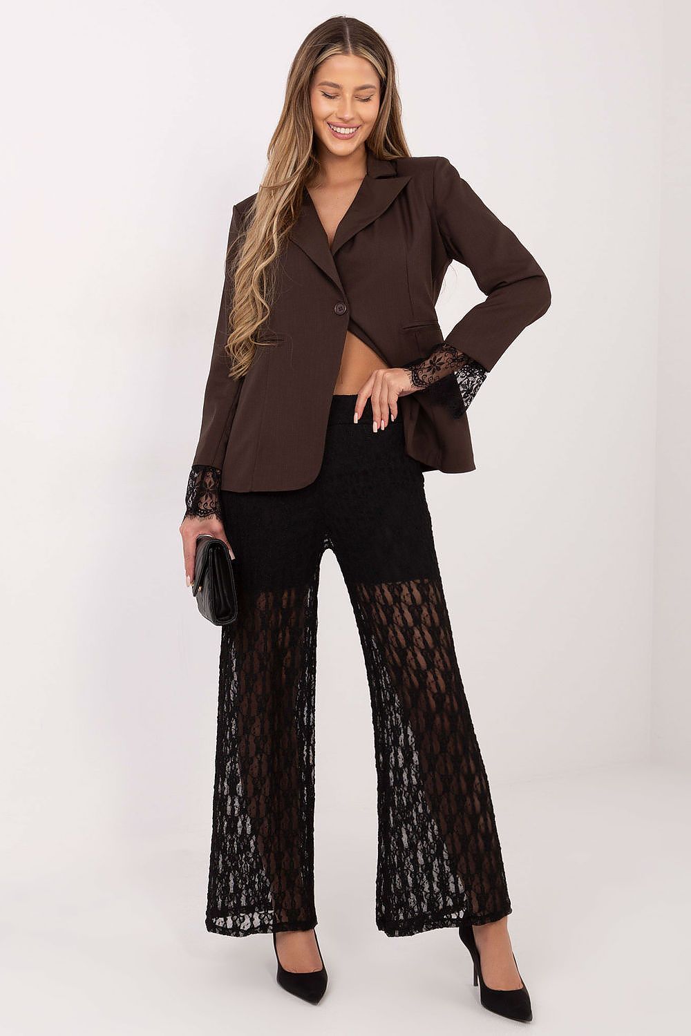  Pantalons en dentelle model 222598 Italy Moda 