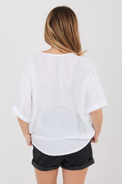  Chemise manche courte model 225512 Italy Moda 